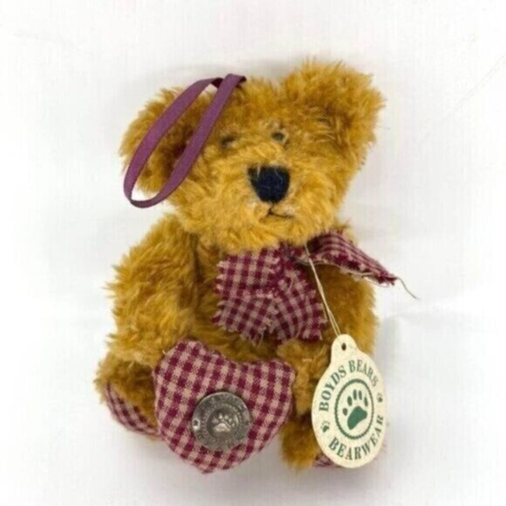 Vintage Boyds Bears Bearwear Ornament Plush